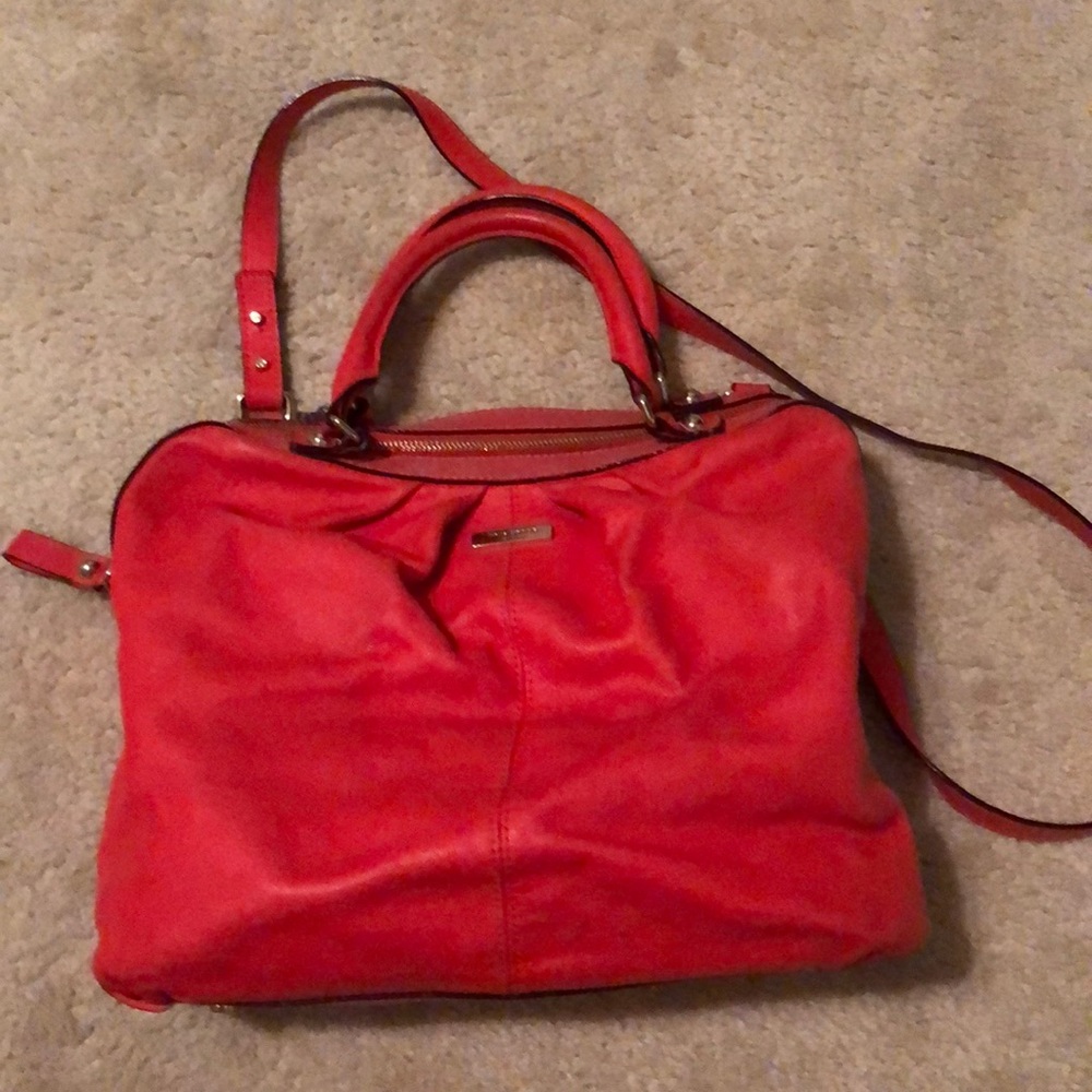 Red zipper close Kate Spade purse